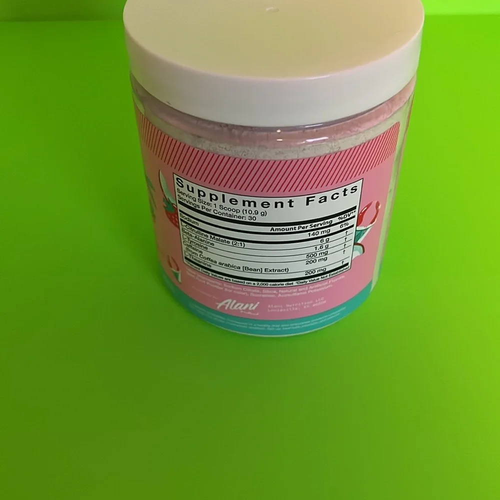 Alani NEW PRE Workout 30 Servings Hawaiian Shaved Ice Flaver - Picture 4 of 7